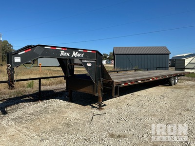 2022 Trailmax Gooseneck 40 ft T/A Gooseneck مقطورة مسطحة