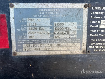 2016 Ringomatic 850HICFM وحدة الحفر بالشفط