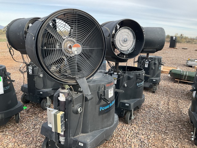 (3) Power Breezer Portable Misting Coolers