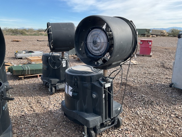 (2) Power Breezer PB10-A-1B Portable Misting Coolers