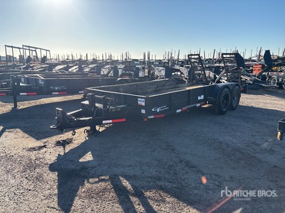 2019 Custom CT7T182 18 ft T/A Equipment Trailer