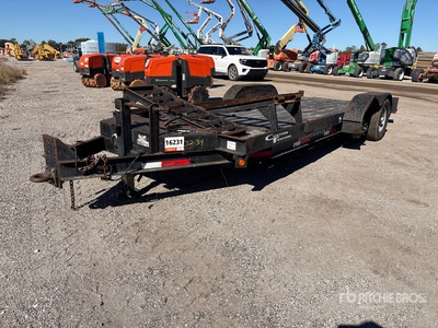 2017 Custom CT7T182 18 ft T/A Equipment Trailer