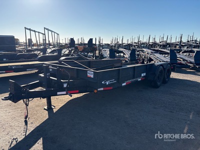 2020 Custom CT7T182 18 ft T/A Equipment Trailer