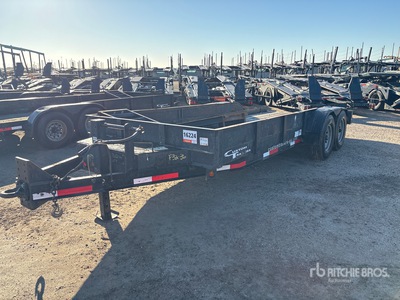 2020 Custom CT7T182 18 ft T/A Equipment Trailer