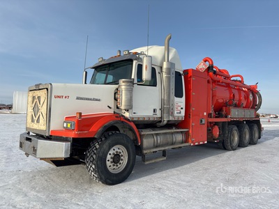 2012 Custom Vac on 2012 Western Star 4900SA 8x6 Sleeper Combination Wash/ Vacuum Tanker Truck
