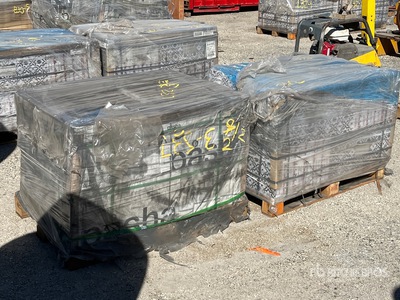 Quantity of (2) 12 in x 24 in White Porcelain Tiles (Unused)