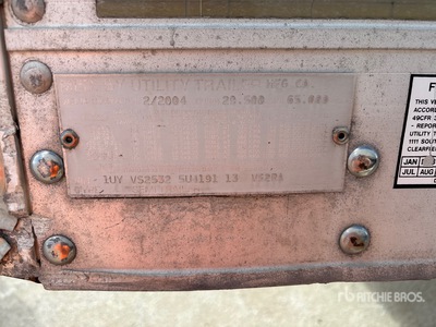 2005 Utility 3000R مقطورة مبردة