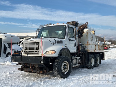 Hiab 200C-5 15430 lb Knuckle Boom on 2009 Freightliner M2112 6x4 Knuckle with work basket Crane Truck