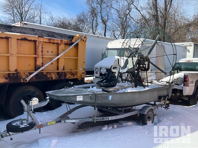 2012 12 ft Lucht boot (Inoperable) w/2012 Load Rite 14120076SSW Trailer