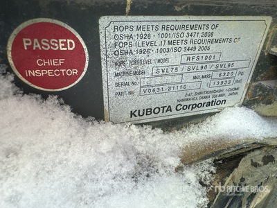 2018 Kubota SVL95-2SHC 2S Compact Track Loader