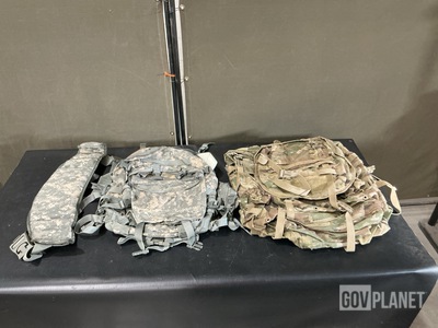 (30) Field Packs, (48) Molded Waist Belts, (21) Assault Packs & Assorted Items