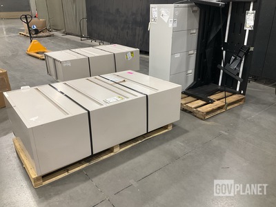 (3) Filing Cabinets & (1) Desk