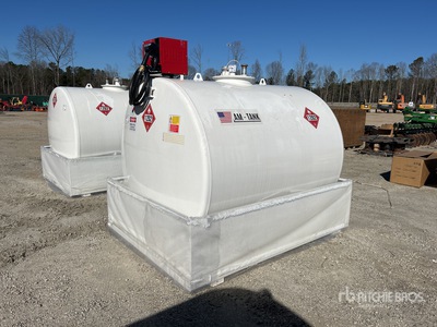 2025 AM Tank 1000 1050 gal Skid Mounted Steel Diesel Fuel Tank (Unused)