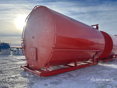 1997 Plains Fabrication And Supply 400 bbl Skid Mounted Steel Tank
