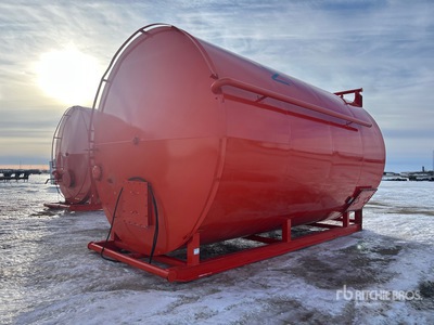 1997 Plains Fabrication And Supply 400 bbl Skid Mounted Steel Tank