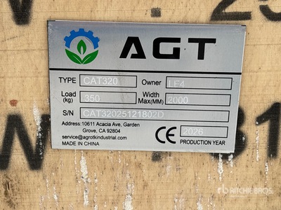 2025 AGT CAT320 Excavator Coupler (Unused)