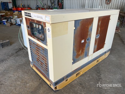Kawakenki KK50 50 kVA Skid-Mounted Generator Set (Inoperable)