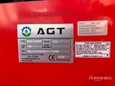 2026 AGT SDA140W Mini Skid Steer Loader (Unused)