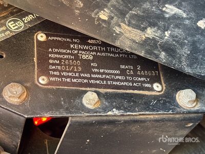 2013 Kenworth T659 6x4 T/A Sleeper Truck Tractor