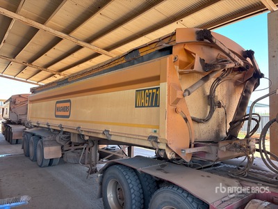 2020 Roadwest 8.5 m Tri/A مقطورة تفريغ جانبية