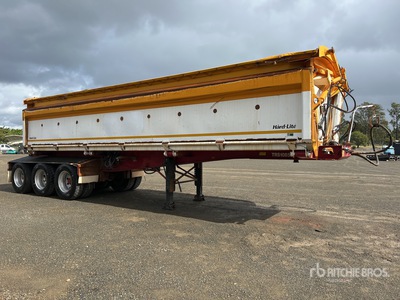 2018 Roadwest 8.4 m Tri/A B-Double Lead Remolque de descarga lateral