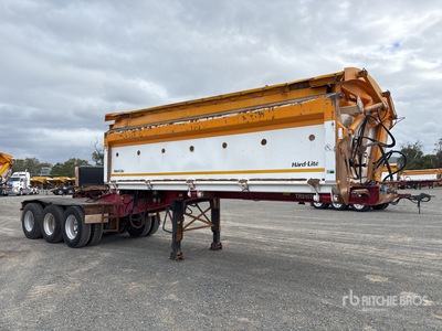 2018 Roadwest 5.2 m Tri/A B-Double Lead Hard-Lite Remorque à benne latérale