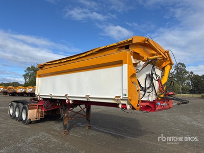 2018 Roadwest 5.2 m Tri/A B-Double Lead Side Dump Trailer