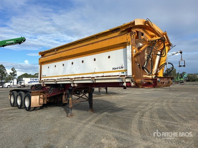 2018 Roadwest 5 m Tri/A B-Double Lead Side Dump Trailer