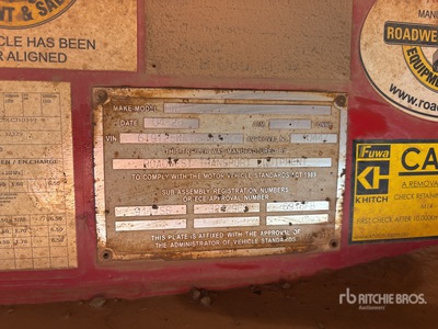 2020 Roadwest 5.2 m Tri/A B-Double Lead Side Dump Trailer