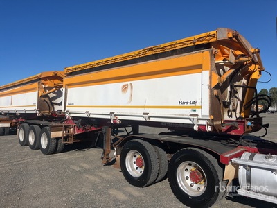2020 Roadwest 5 m Tri/A B-Double Lead Side Dump Trailer