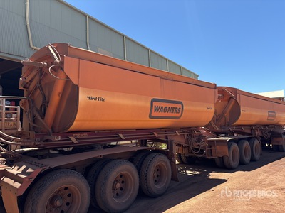 2020 Roadwest 5.2 m Tri/A B-Double Lead مقطورة تفريغ جانبية