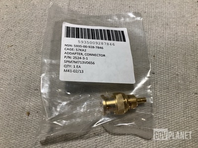 (168) Coaxial Components 2524-3-1 Adapter Connectors