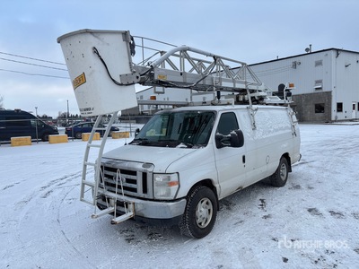 2014 Telelift TTS25-5GYLV 35 ft on 2014 Ford E-350 4x2 Van Mounted Aerial Lift
