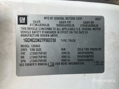 2007 Chevrolet Silverado 2500 4x2 Crew Cab Ute