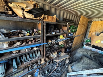 McCloskey S190 Screen & ST100 Stacking Conveyor Parts w/20 ft Storage Container