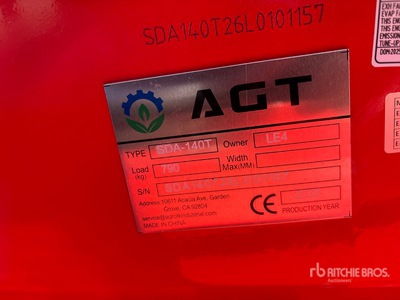 2026 AGT SDA140T Mini Compact Track Loader (Unused)