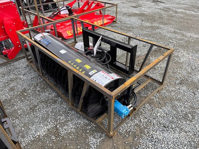 2026 Mower King SSAB72 72 in Skid Steer Broom (Unused)