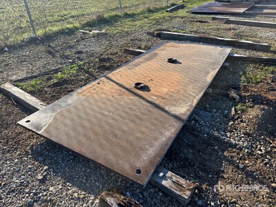 4 ft x 10 ft (1 in Thick) Road Steel Plate Varios. Industrial