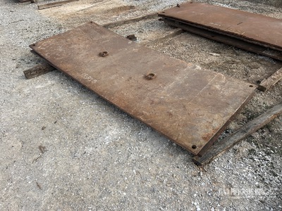 Quantity of 4 ft x 10 ft (1 in Thick) Road Steel Plates