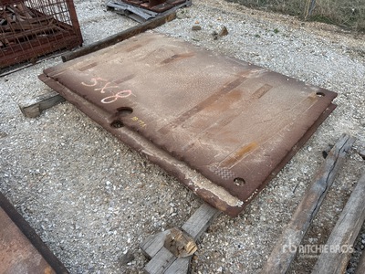 Quantity of (2) 5 ft x 8 ft (1.25 in Thick) Road Steel Plates