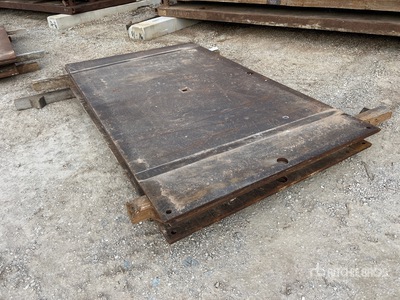 Quantity of (4) 6 ft x 10 ft (1 in Thick) Road 6x10 Street plate Placche in metallo