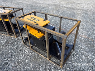 2026 AGT PD680-PZ Skid Steer Post Driver (Unused)