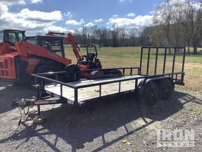 2025 Orange Line TU60-16BK4RG2B 16 ft T/A Remorque utilitaire