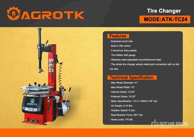 2025 AGT ATK-TC24 Tire Changer (Unused)