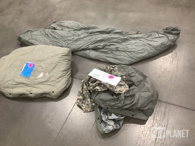 (29) Sleeping Bags, (15) Bivy Covers & Assorted Items