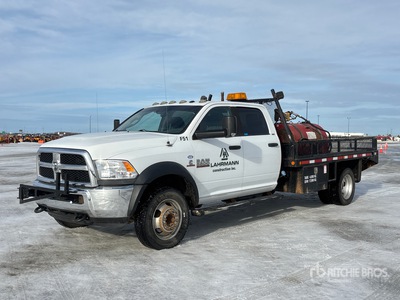 2015 Ram 5500 SLT 4x4 Crew Cab Flatbed Truck