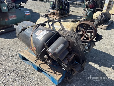 Quantity of (2) Campbell Hausfeld/Iron Force Skid-Mounted Air Compressor
