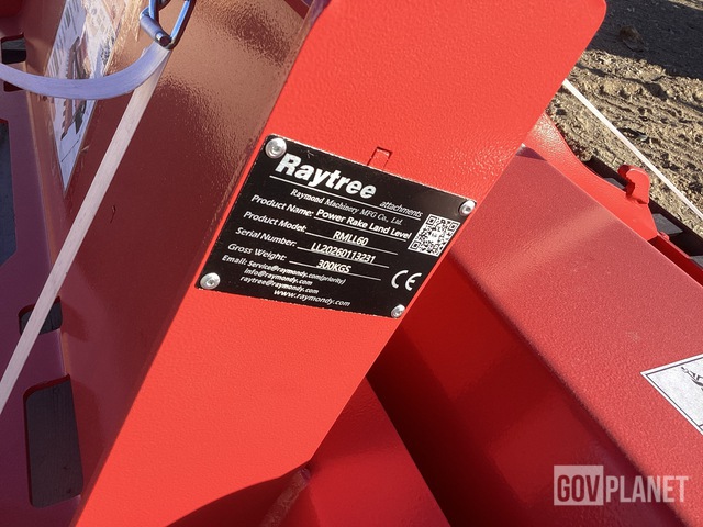 Surplus Raytree RMLL60 Skid Steer Land Level Power Rake - Unused in ...