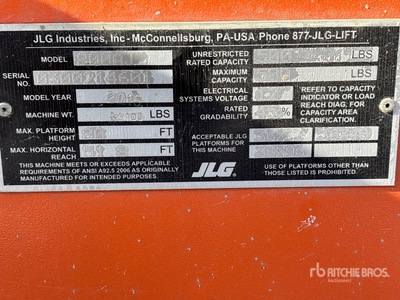 2016 JLG 800 AJ 2WD Diesel Articulating Boom Lift