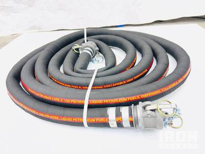 Quantity of (10) 1.5 in x 25 ft Semi Rigid Fuel/Water Hose w/ Camlocks Divers - Magasin, entrepôt, consommateur (Unused)